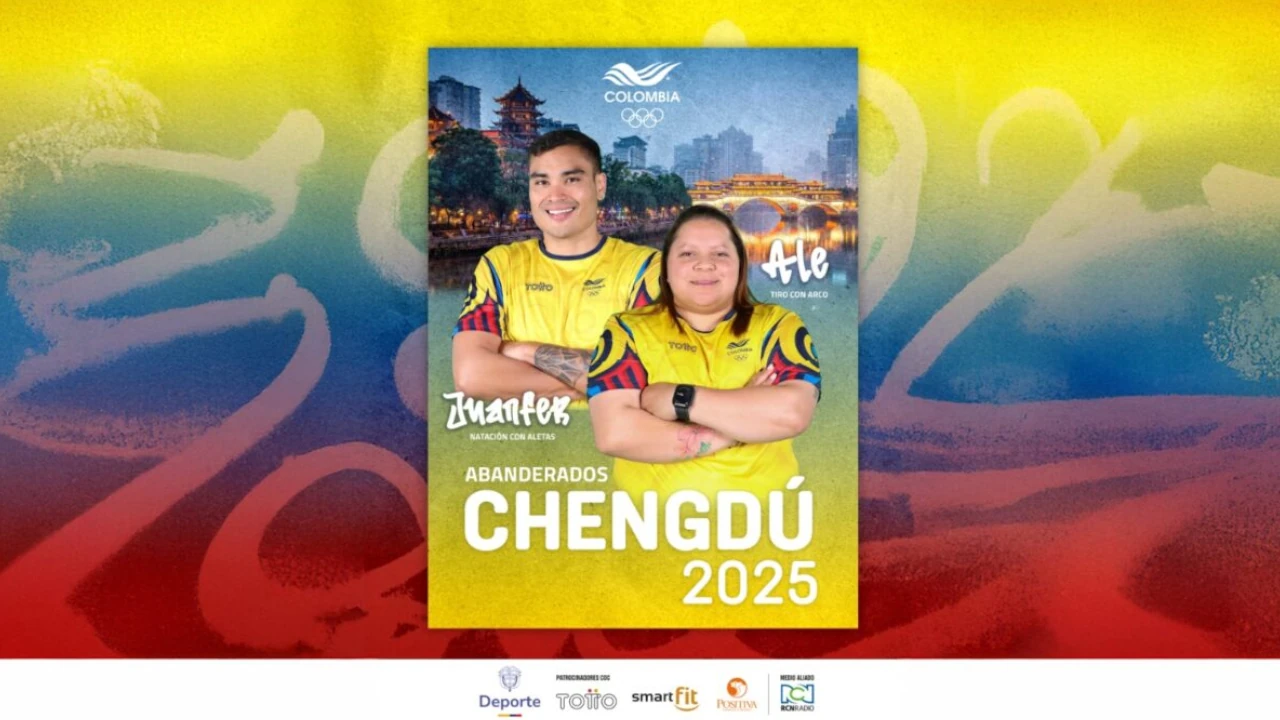 Alejandra Usquiano y Juan Ocampo, Abanderados de Colombia para los Juegos Mundiales de Chengdú 2025