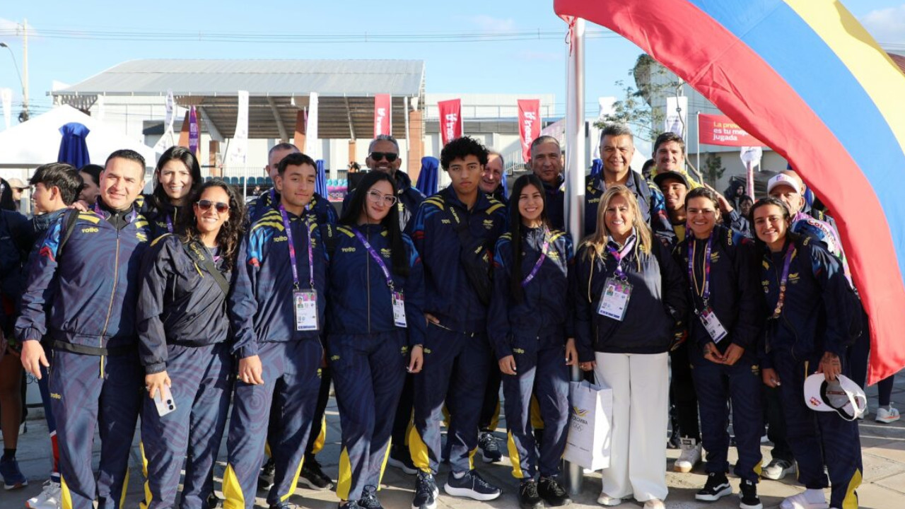  Colombia presente en Asunción 2025 tras izar su bandera en el Parque Olímpico