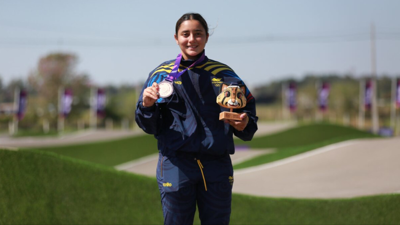 ¡Una tesa! Sharid Fayad gana bronce en el BMX Racing femenino de Asunción 2025