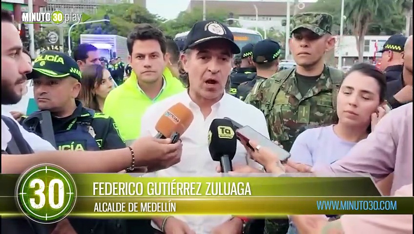 ¡25 capturados en megaoperativo de seguridad! Fico Gutiérrez despliega 122 uniformados por las calles de Medellín