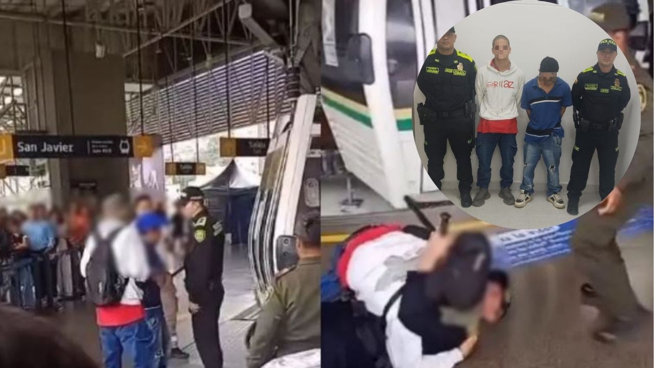 Capturaron a dos sujetos por agredir a policía en la estación San Javier