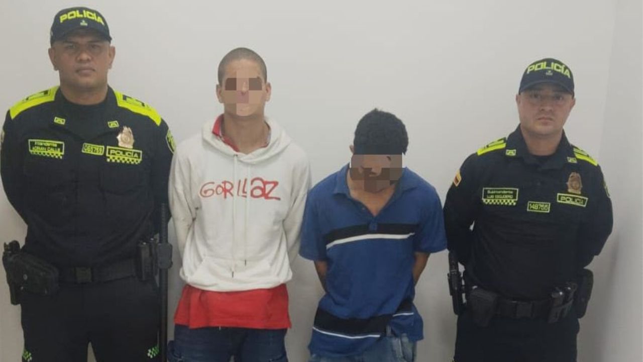 Capturaron a dos sujetos por agredir a policía en la estación San Javier