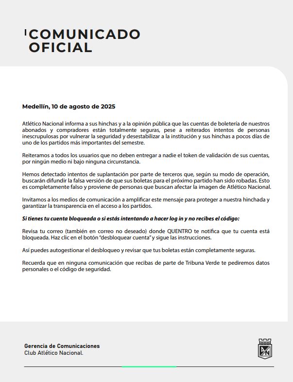 Comunicado