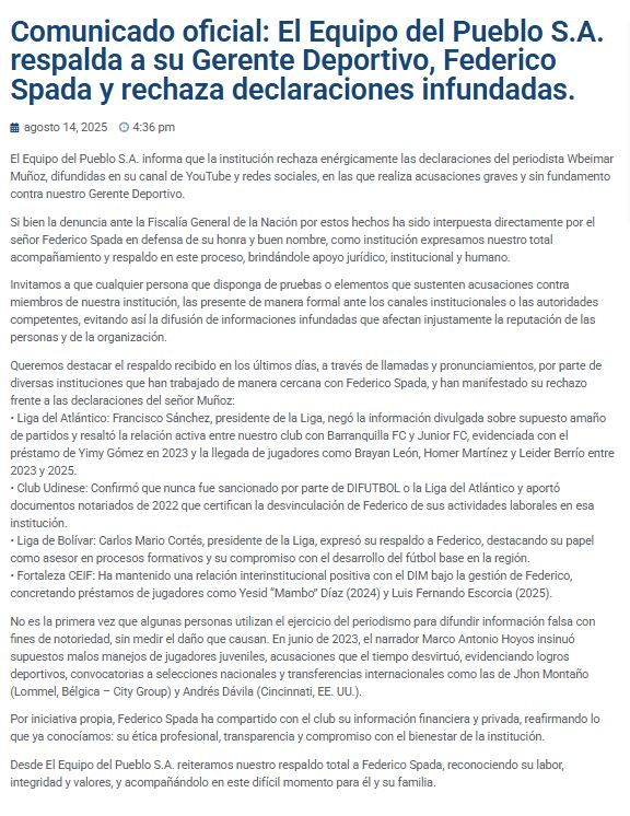 Comunidado DIM
