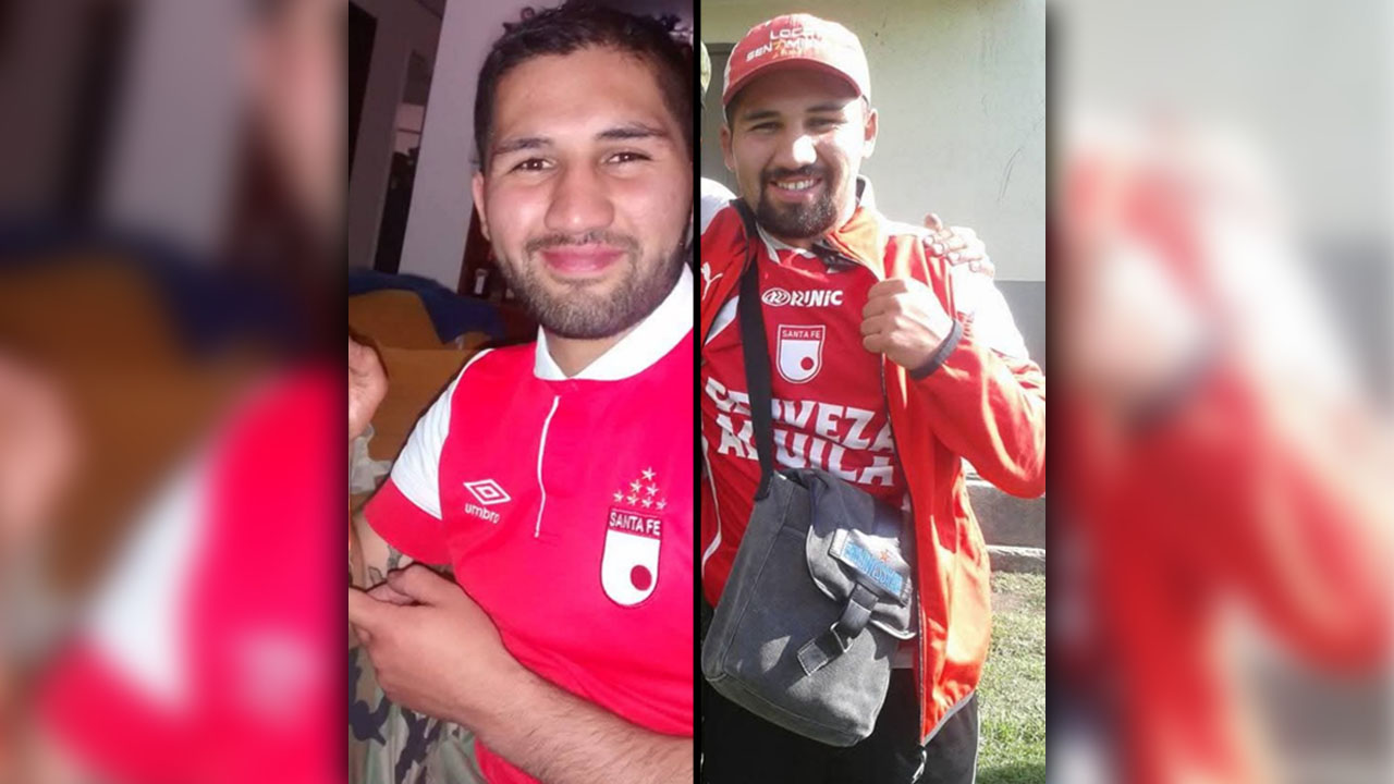 Él era Sergio Blanco, el ferviente hincha de Santa Fe que murió en medio de la trifulca del Movistar Arena