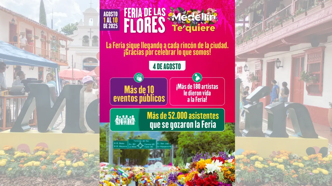 La Feria de las Flores llevó más de 10 eventos a barrios y corregimientos el 4 de agosto