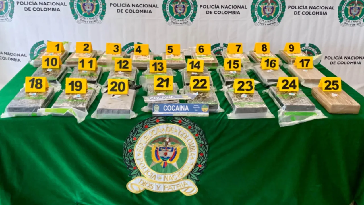 ¡Golpe al narcotráfico en El Dorado! Incautan 25 kilos de cocaína con destino a Europa
