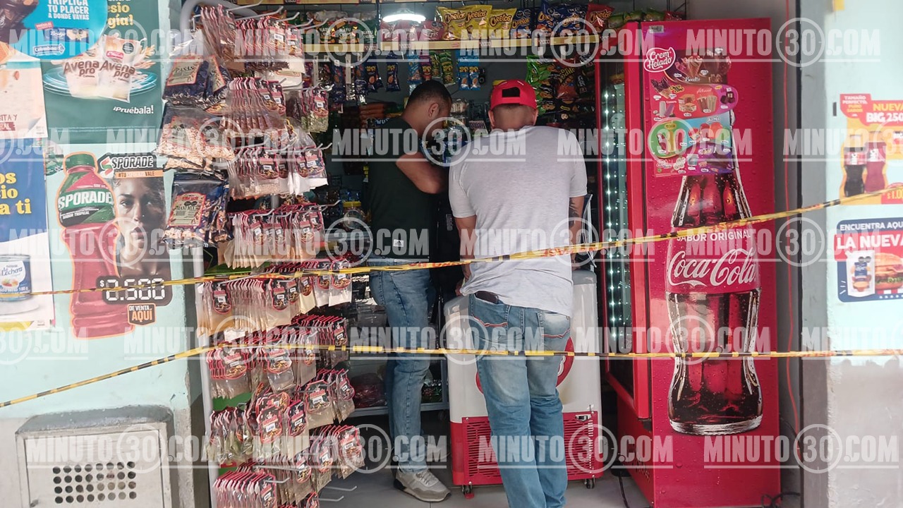 ¡Aterrador! Sicario se metió a una tienda en Bello y mató a un señor; todo quedó grabado