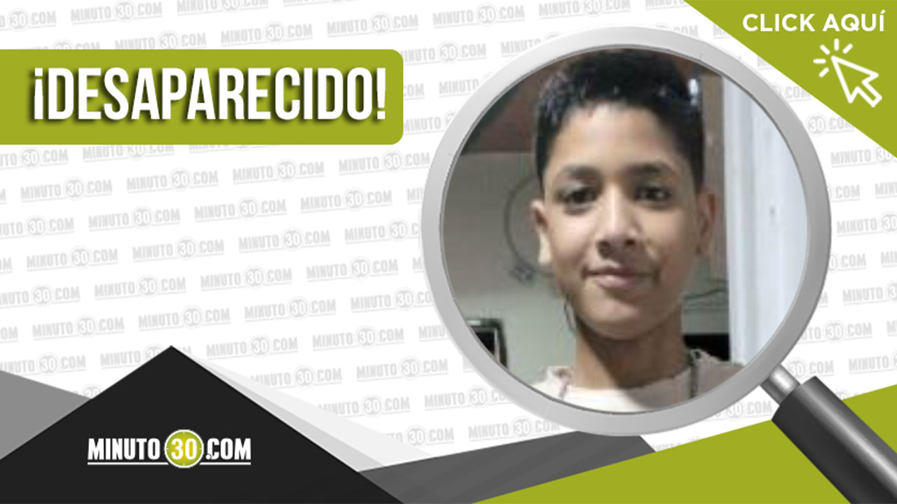 El menor Yefferson Jesús Bello desapareció en Medellín