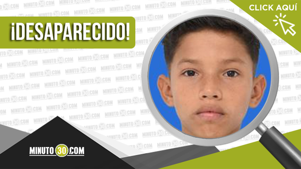 El menor Yeison Andrés Jaramillo desapareció en Medellín