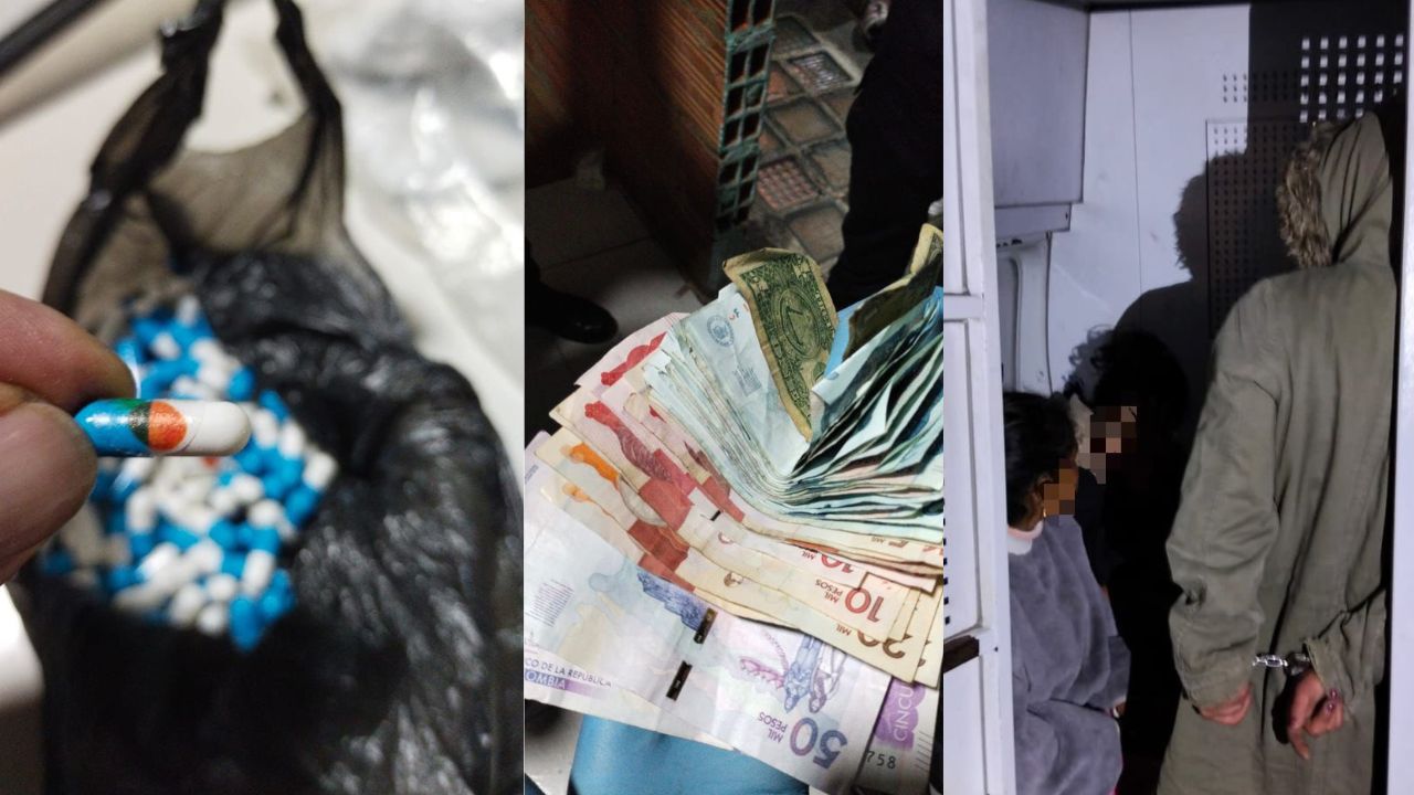 ¡Caen en San Bernardo! Tres capturados con bazuco y plata en pagadiario de Bogotá