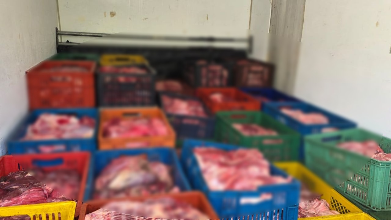 ¡Cayeron con el camión lleno! Les pillaron casi 3 toneladas de carne que no cumplían las normas sanitarias en Antioquia