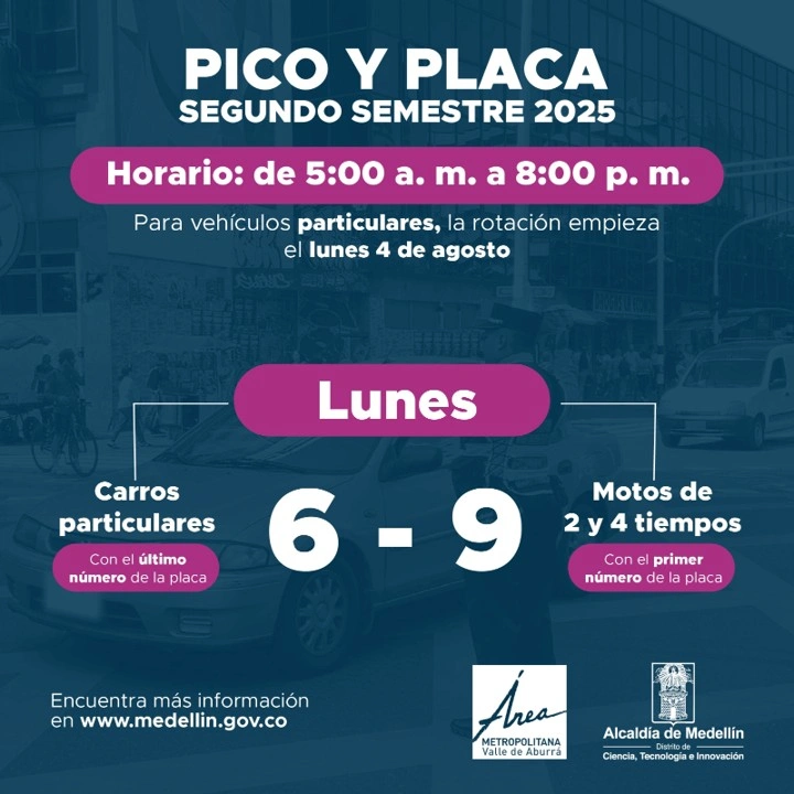 pico y placa lunes