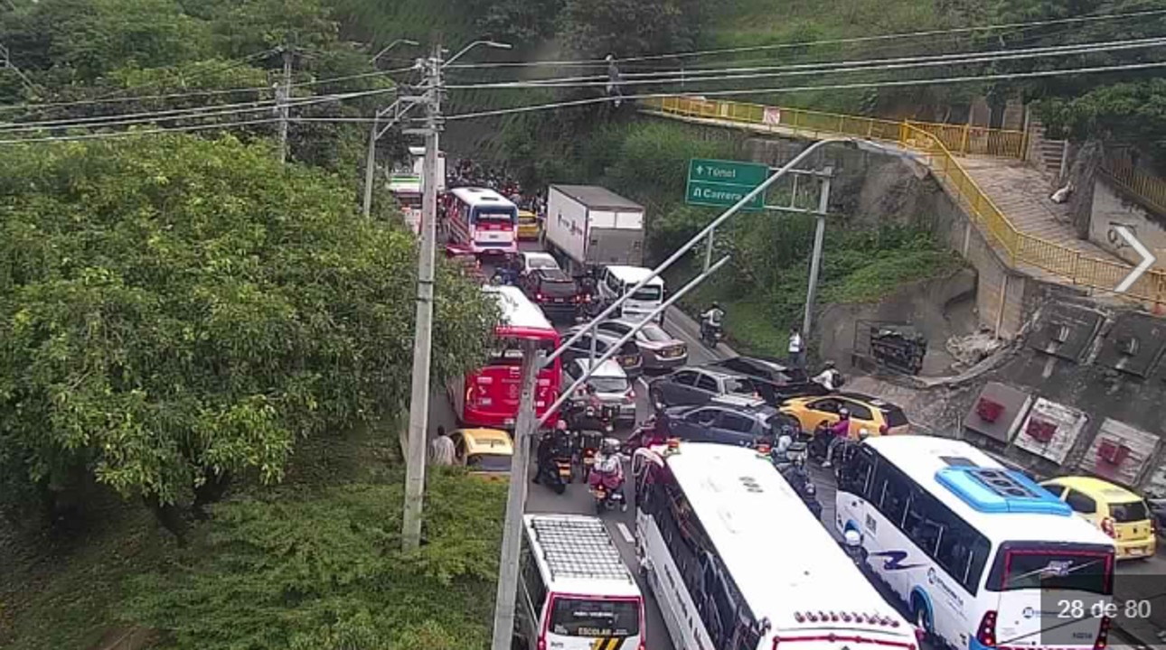 ¡Tenga paciencia! Superado el incidente: habilitan vía del Túnel de Occidente hacia Medellín