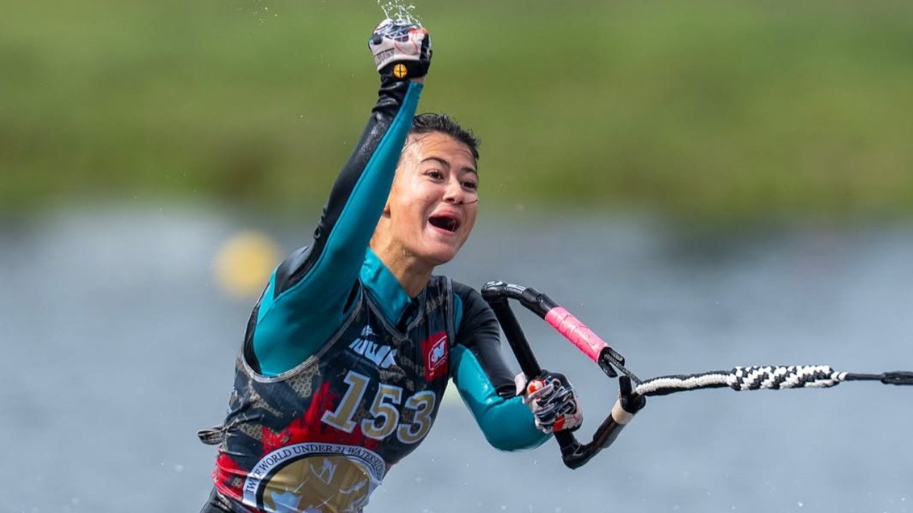 La colombiana Daniela Verswyvel, finalista en el Campeonato Mundial de Esquí Náutico en Italia