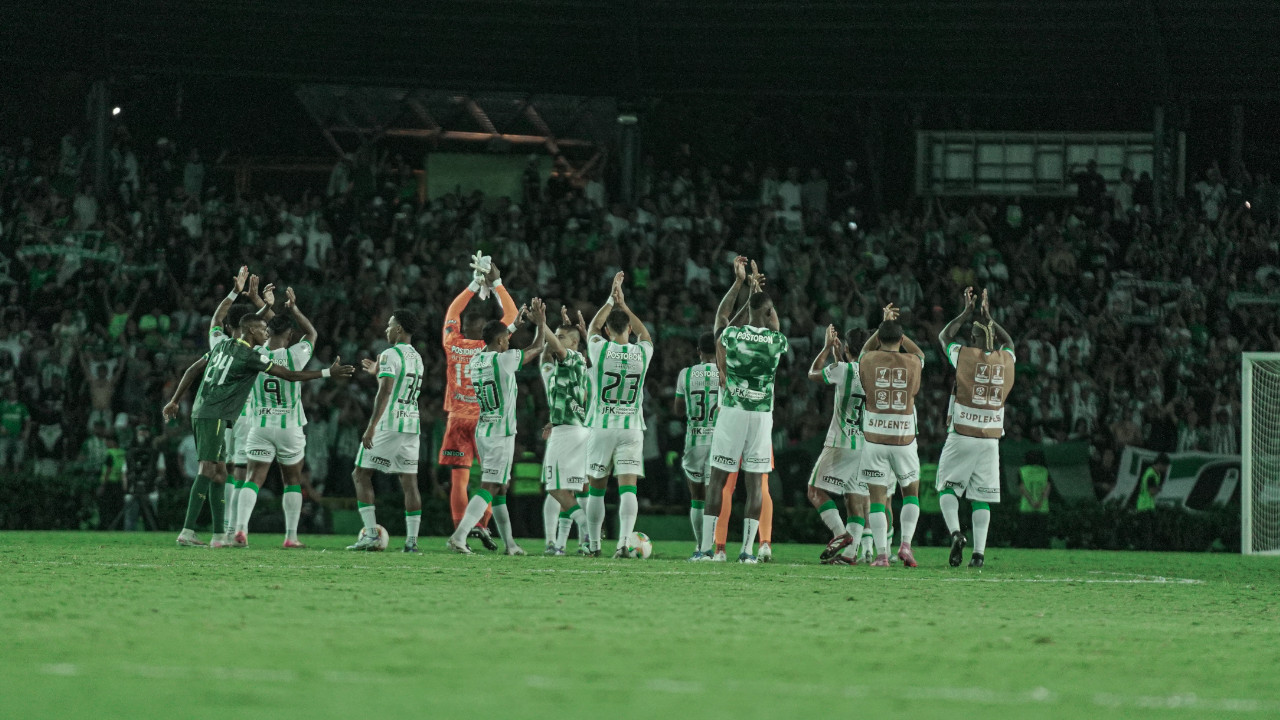 ¡Se estaban asustando! Atlético Nacional, con 10 jugadores, remontó un partido que perdía 2-0 en la Copa BetPlay
