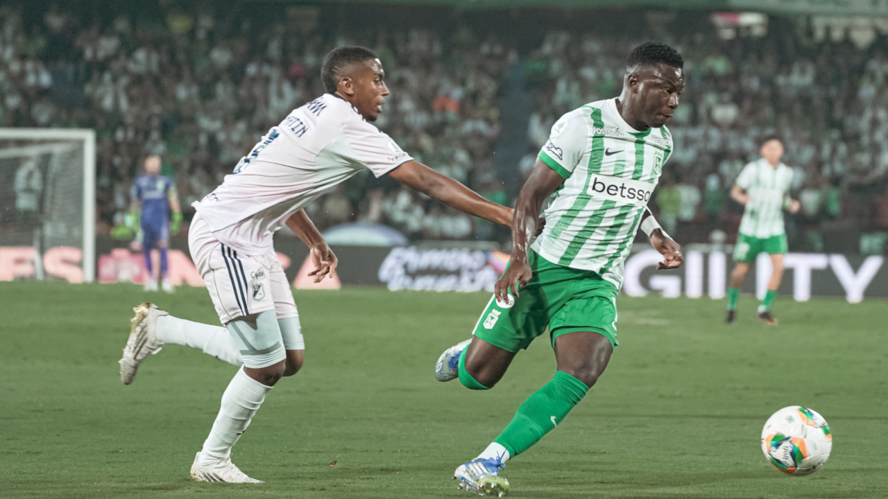 ¡Se les acabó la rachita! Atlético Nacional, con técnico de ADN verdolaga, derrotó a Millonarios 2-0