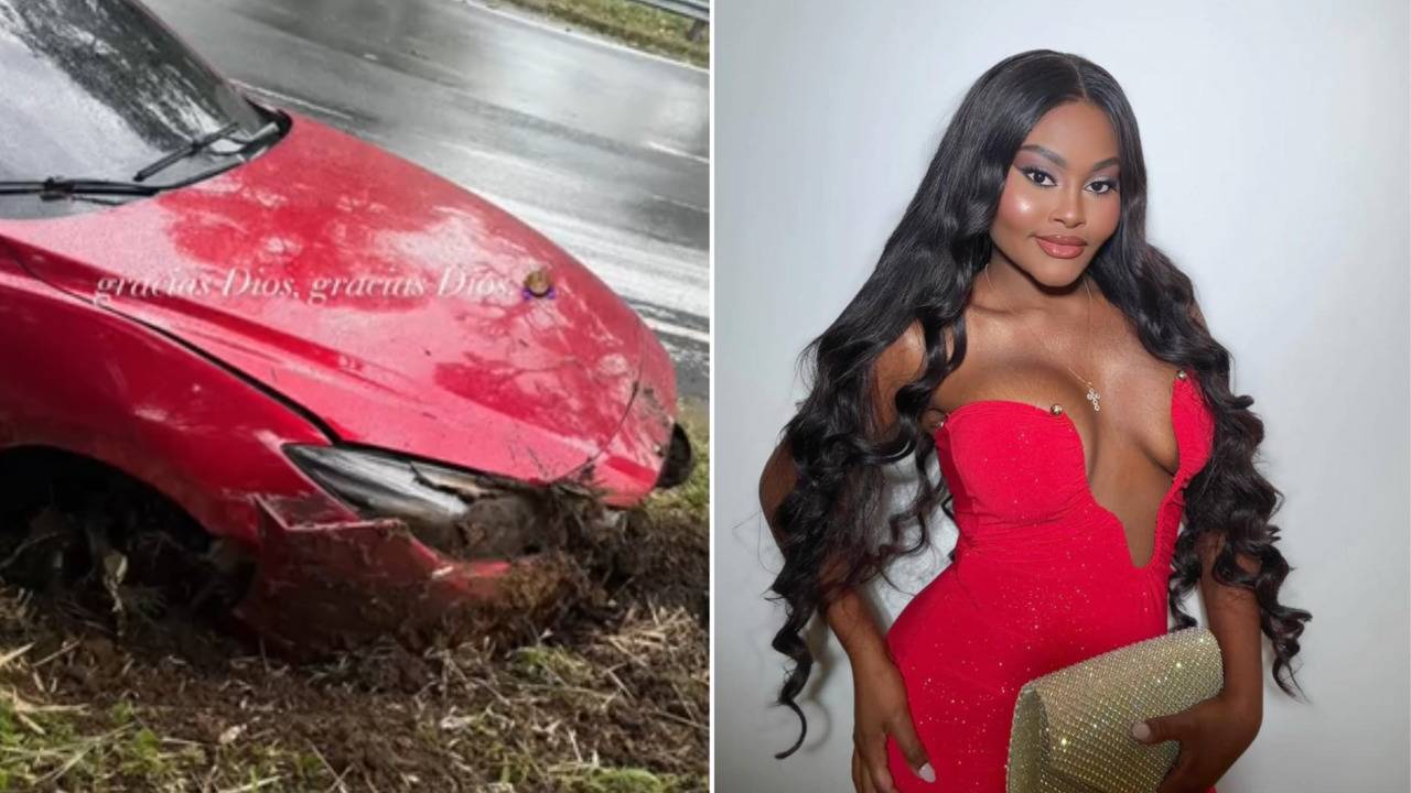 La Jesuu protagoniza aparatoso accidente en una vía al Valle: “Íbamos directo al barranco”