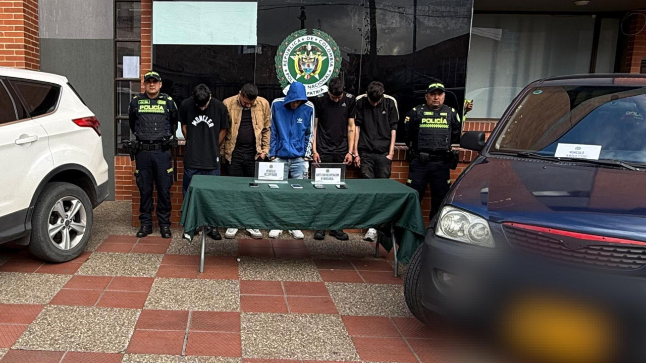 Atraco en Engativá terminó en persecución y cárcel para banda de ladrones de carros