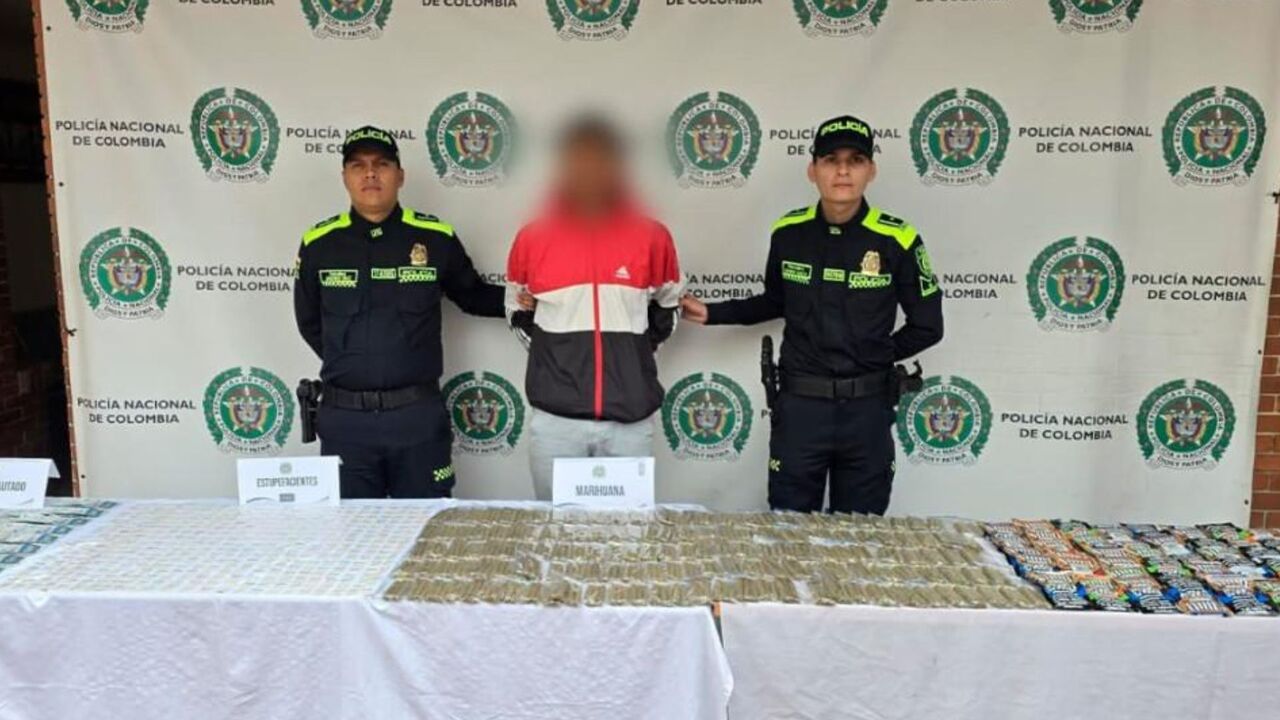  un capturado y 1.600 dosis incautadas