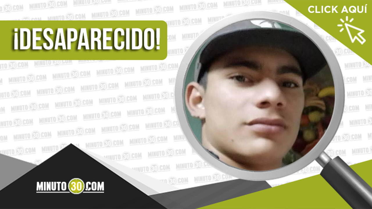 Jhoiner Estiven Mejía desapareció en Medellín