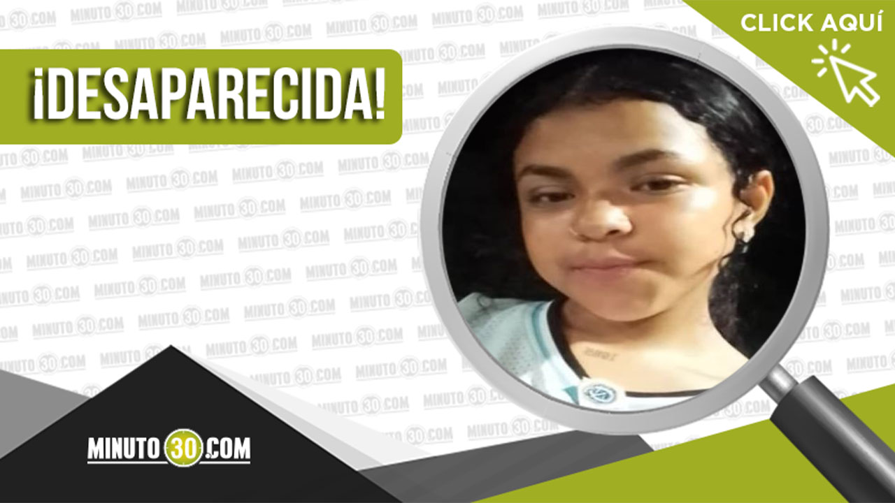 La menor María Camila Pérez desapareció en Medellín