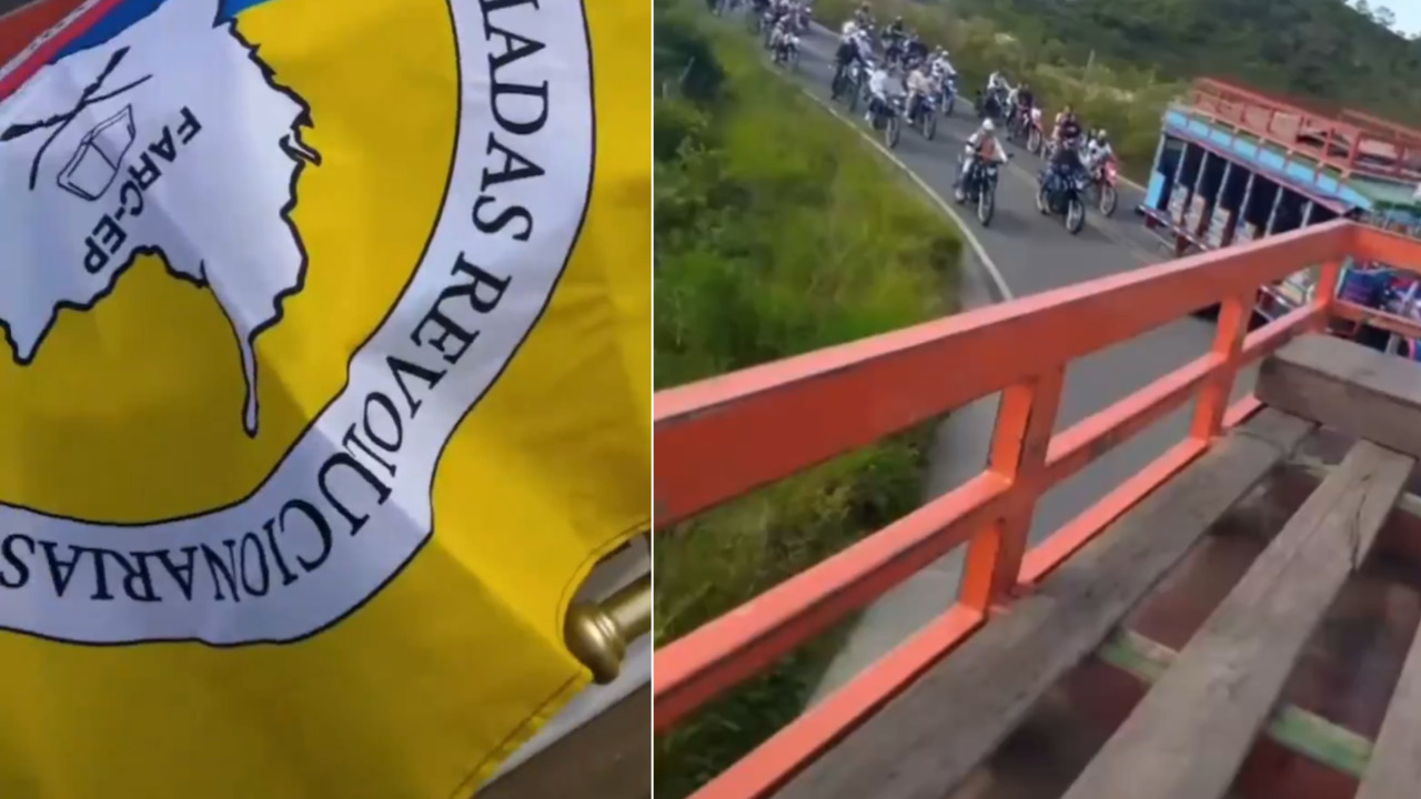 ¡Indignación total! Alias ‘Guillermino’ es homenajeado con banderas y caravanas durante su funeral en Antioquia