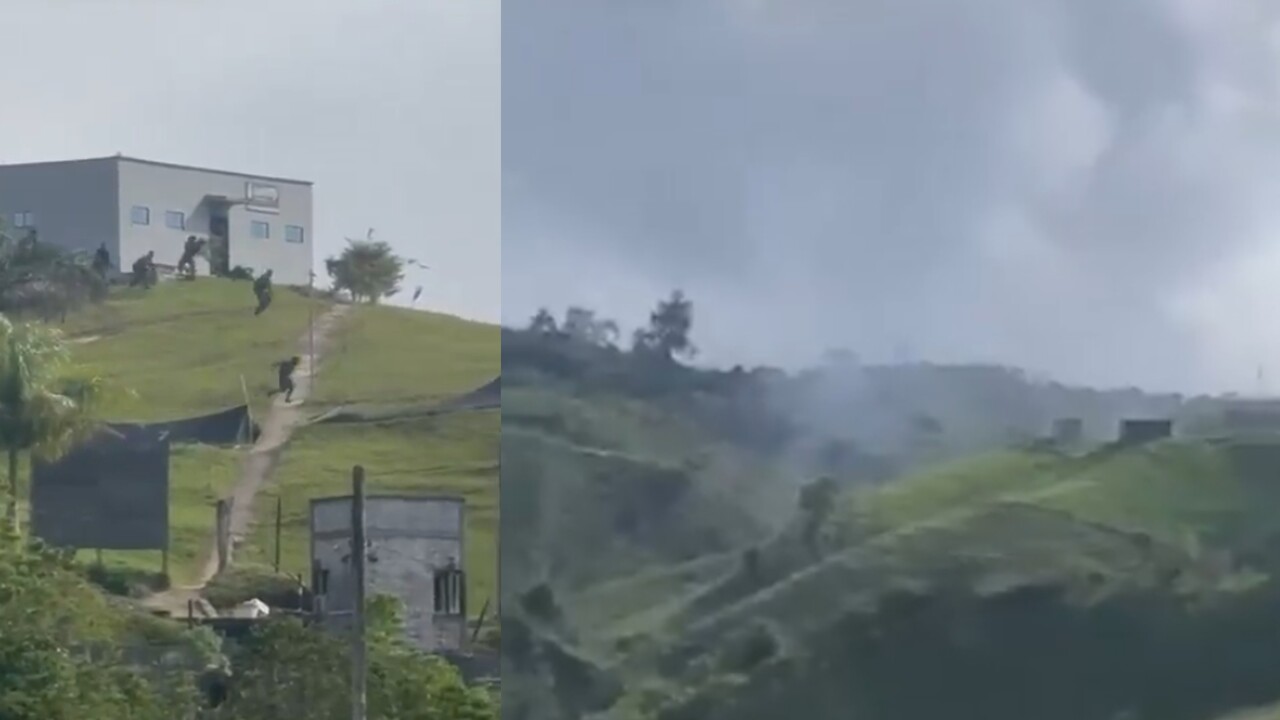 ¡Desde las montañas! Disidencias farc hostigaron base del Ejército en Anorí y quedó en video