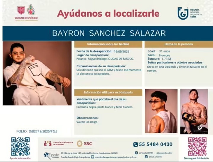 b king Reporte de persona desaparecida en México