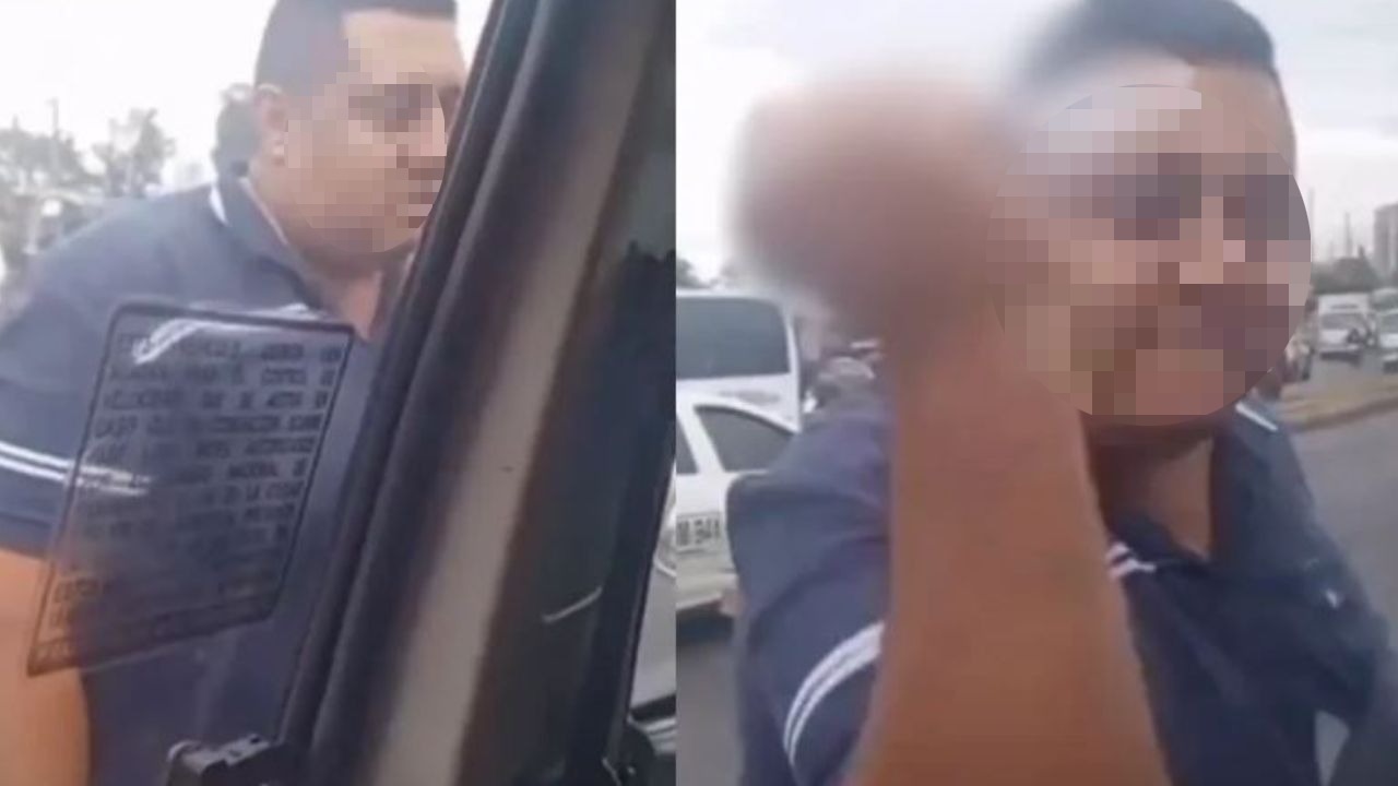 ‘Usted fue el que se me metió’: Conductor con cuchillo amenazó una buseta escolar en Bogotá
