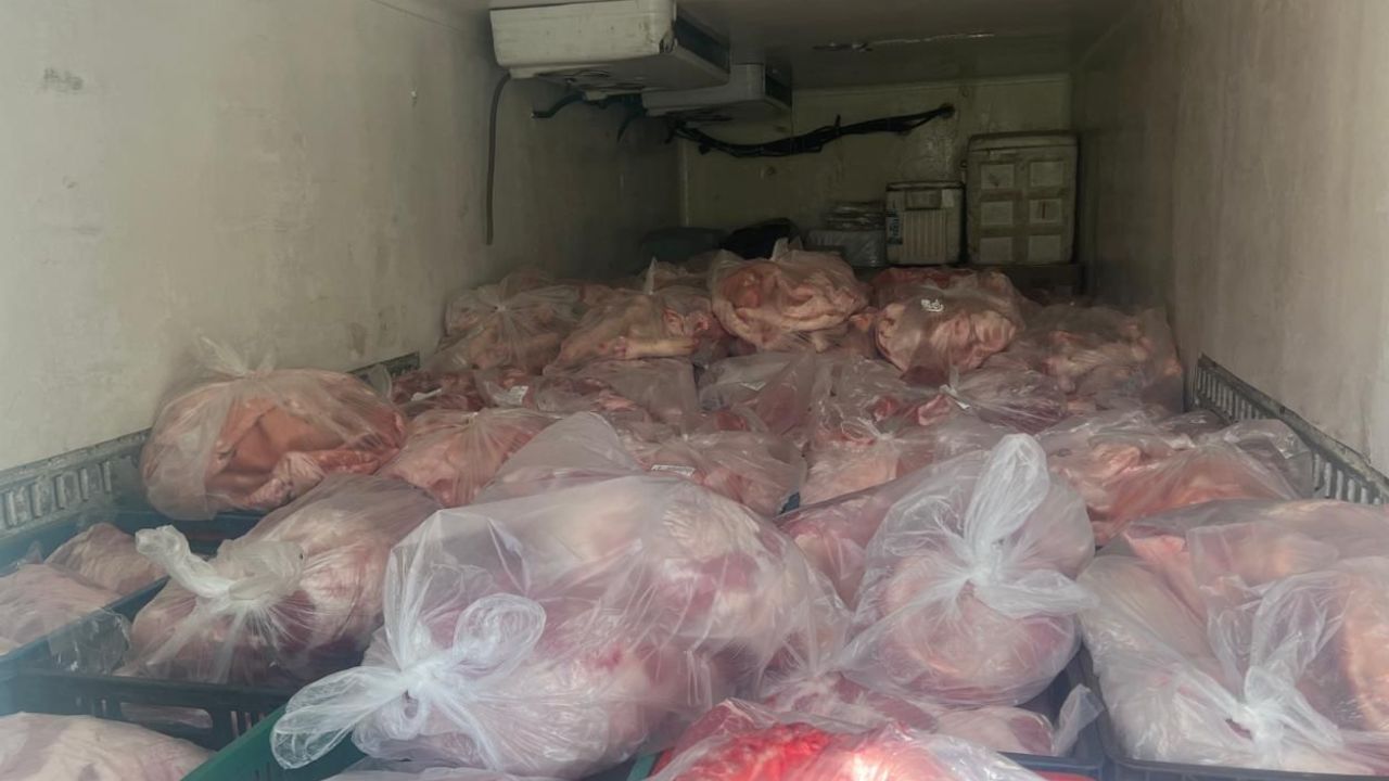 Le cambió hasta la placa: lo pillaron con camión robado con siete toneladas de carne en Don Matías