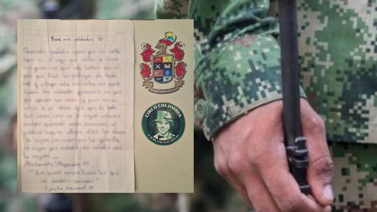 ¡Conmovedor! Niña escribe emotiva carta a soldados de Colombia: «mis guerreros son lo mejor»