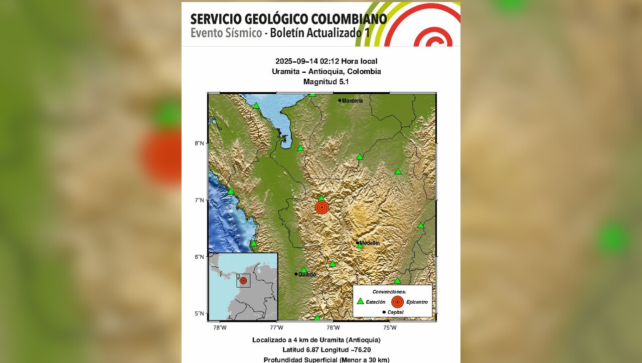 ¡Se sintió en más de medio país! El fuerte temblor de esta madrugada fue reportado desde 13 departamentos