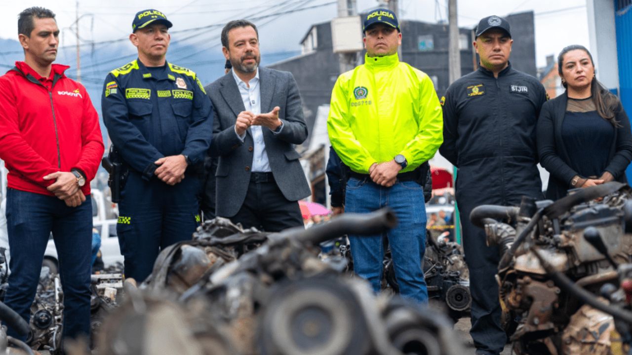 Caen más de 250 motores robados en Bogotá: así operaba la red de autopartes