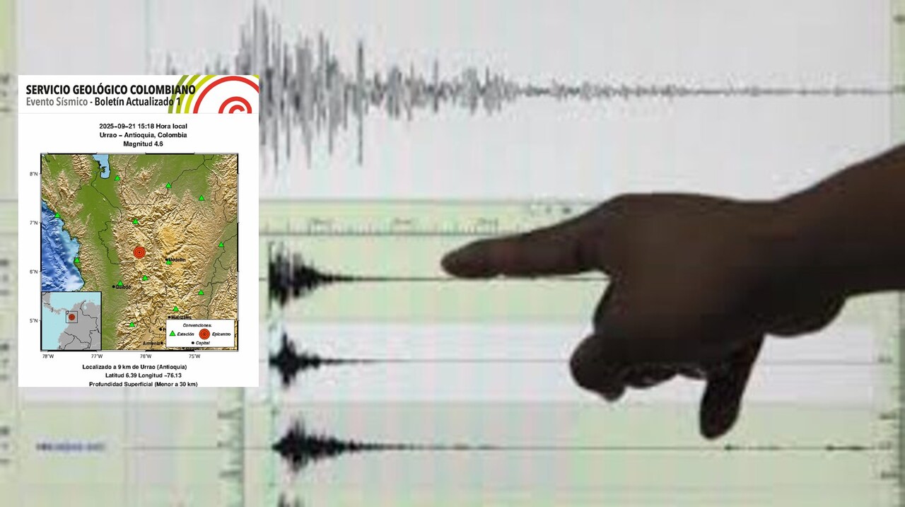 Se confirma el epicentro del fuerte temblor: fue en el suroeste antioqueño