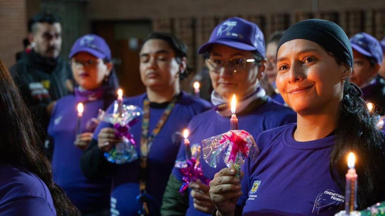 ¡Conductoras Púrpura alzan la voz! Mujeres en moto se unen contra la violencia de género en Bogotá