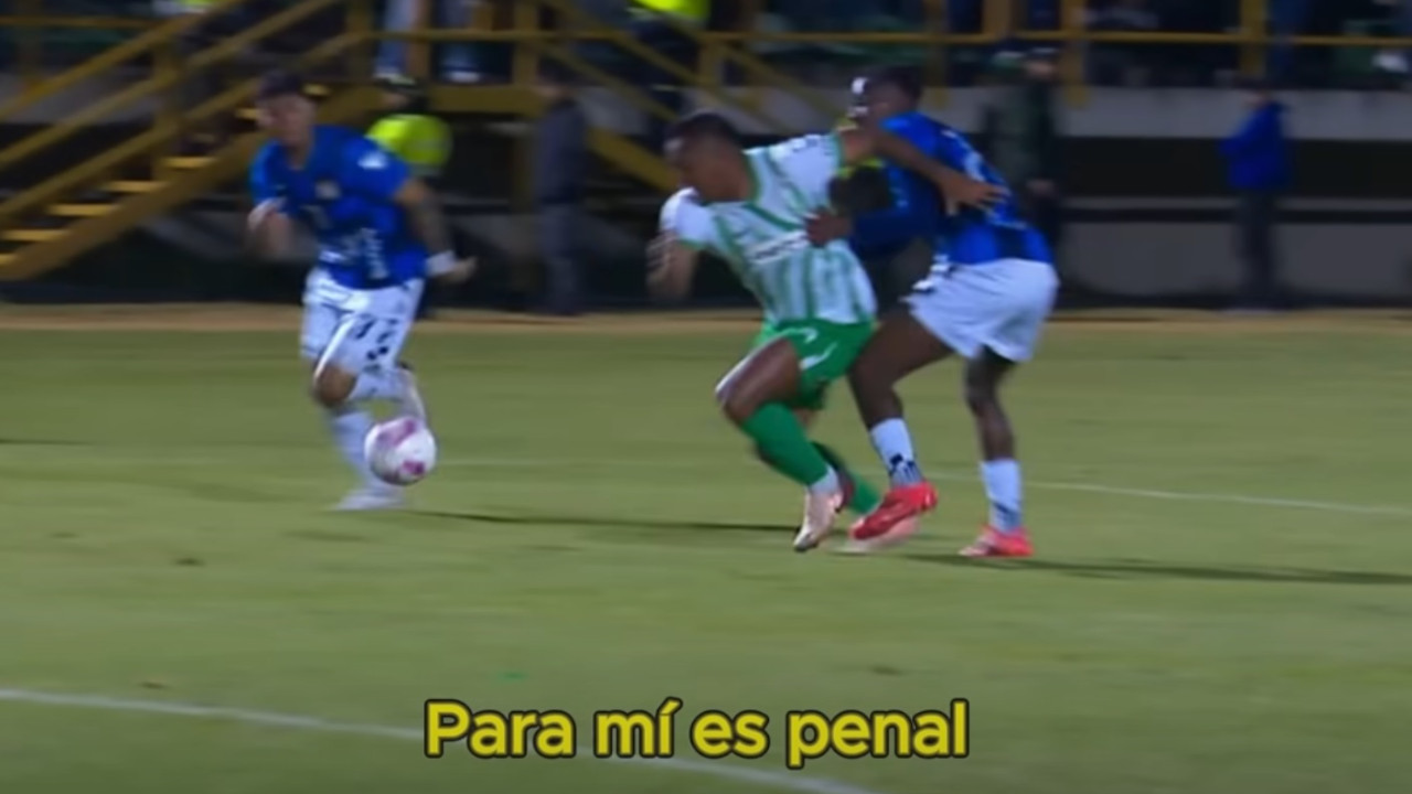 De ‘se deja caer’ a ‘claramente es penal’: Así se convenció Jairo Mayorga para sancionar penal a favor de Atlético Nacional