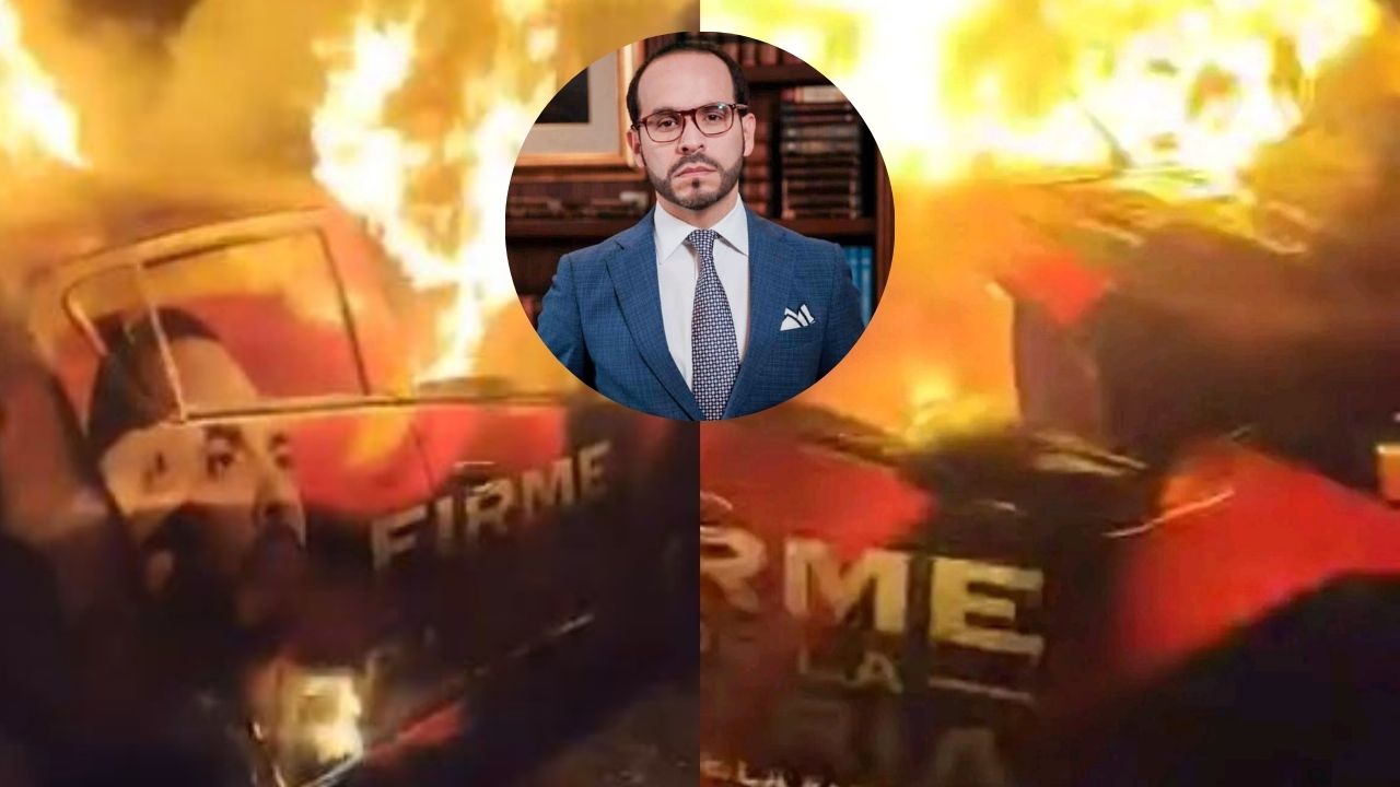 Hombres armados queman carro con publicidad de la campaña presidencial de Abelardo de la Espriella