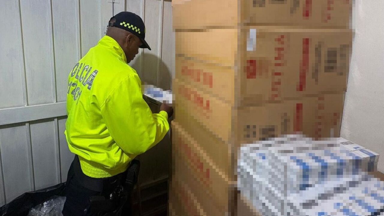 Desmantelan bodega con 39 mil cajetillas de cigarrillos ilegales en San Antonio de Prado