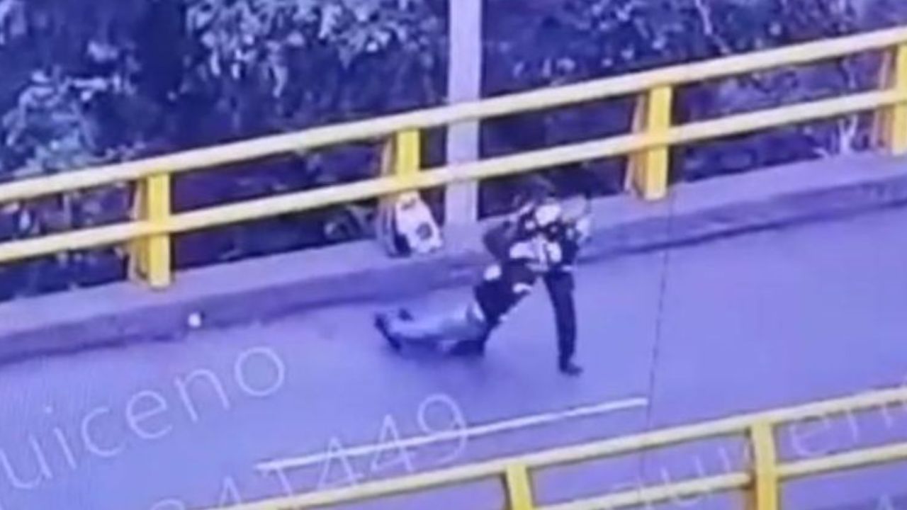 Cámaras del 123 y policías evitaron que saltara al vacío en el deprimido de San Juan