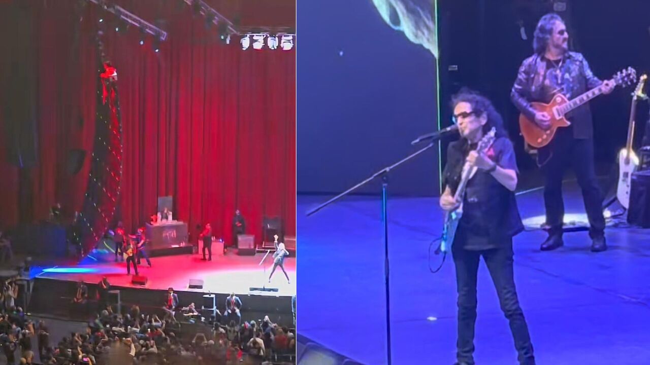 ¡Tremendo susto! Pantalla gigante cae en pleno concierto de El Tri en el Auditorio Nacional de México