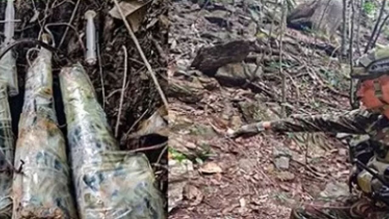 ¡Por poco ocurre una tragedia! Ejército destruye 35 explosivos ocultos en Ituango