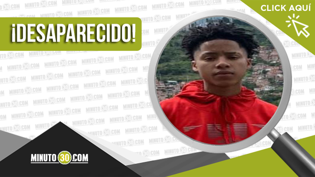 El menor Heiler Daniel Moreno desapareció en Medellín