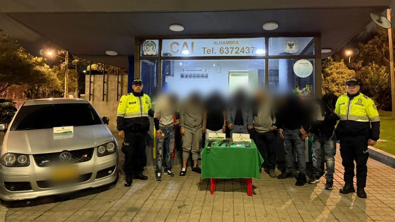 Frustran intento de hurto en Suba con una escalera humana