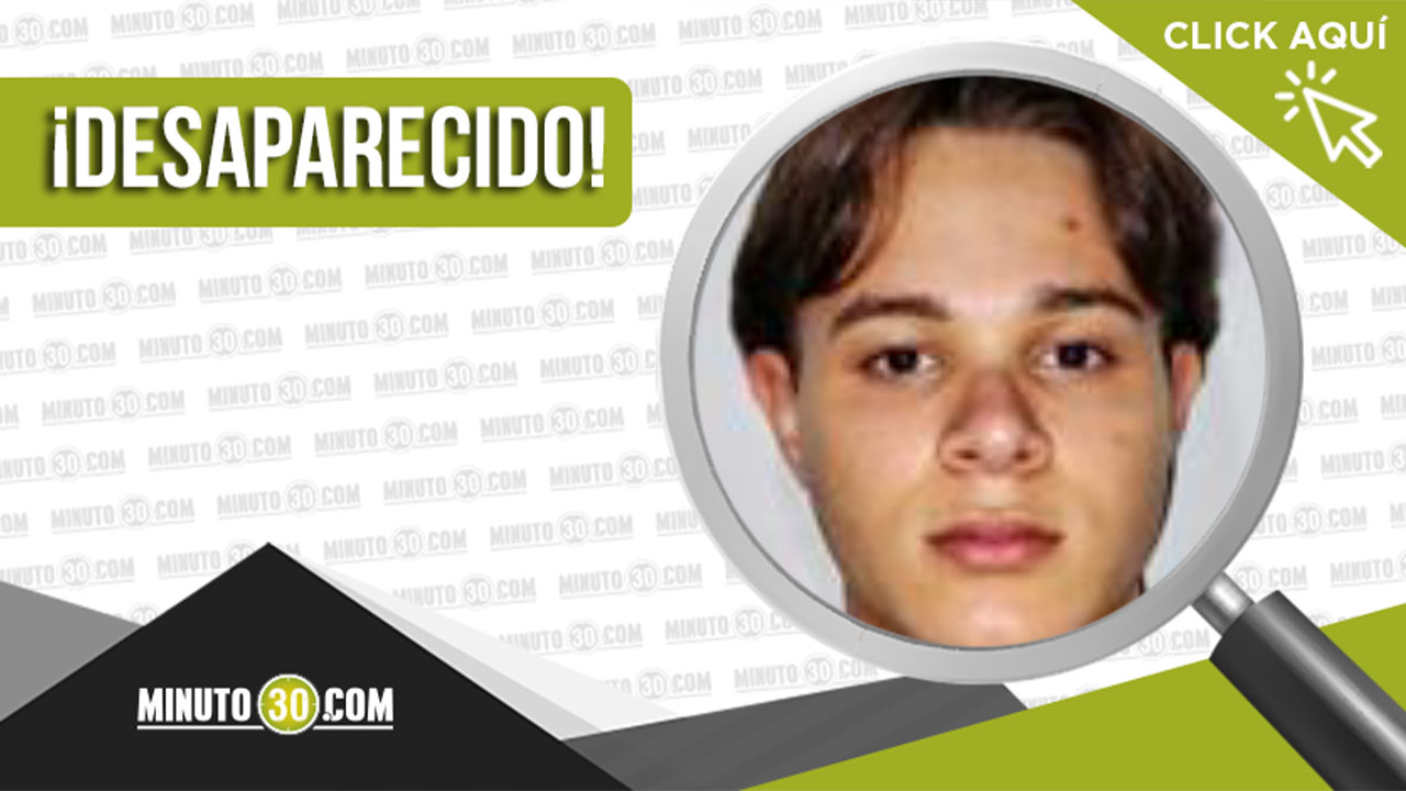 Juan Pablo Niño desapareció en Bello