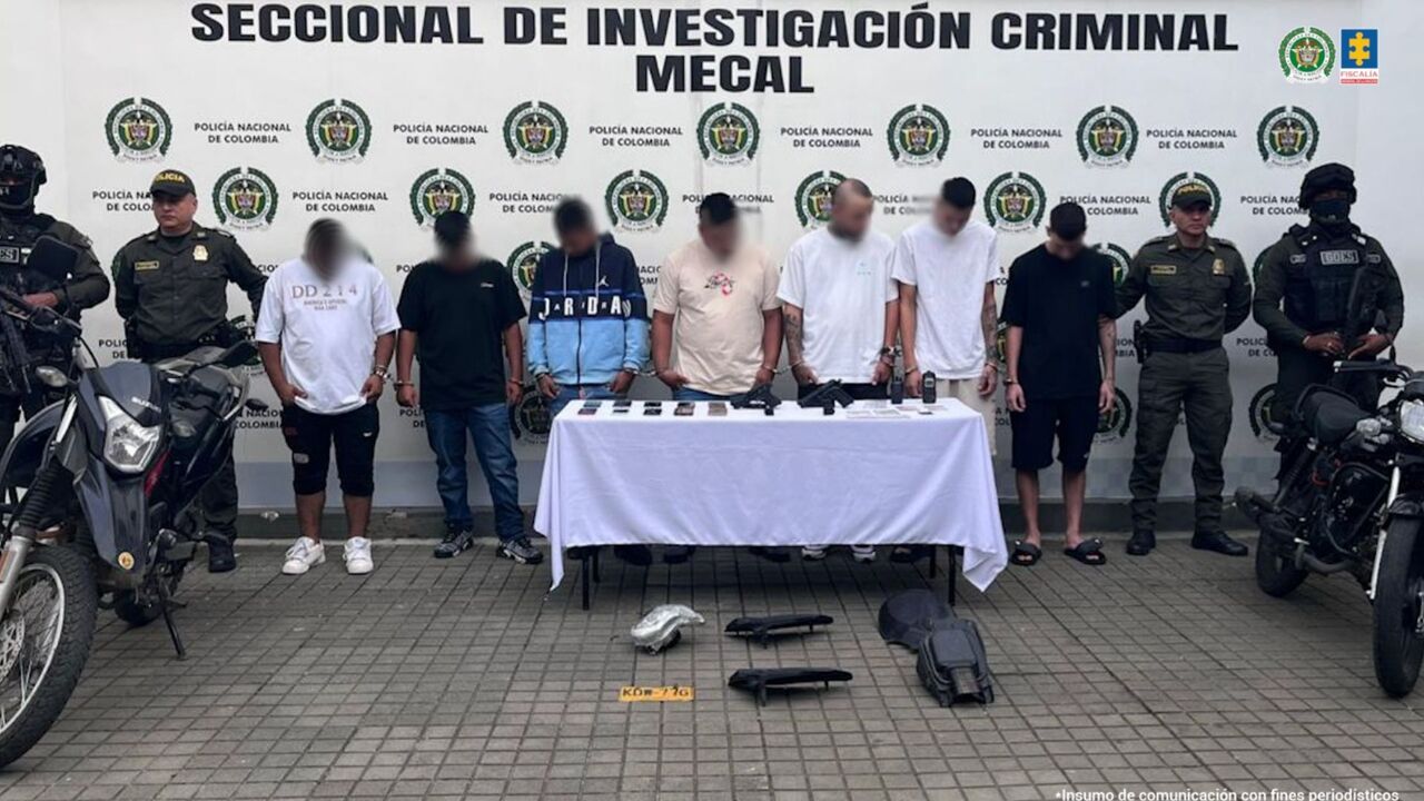 ¡Golpe a la delincuencia! Nueve integrantes de ‘Los de La Quinta’ tras las rejas por robos violentos de motocicletas en Cali