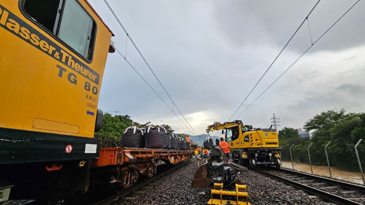 ¡A toda máquina! Así avanzan las obras para restablecer el Metro entre Poblado y Aguacatala