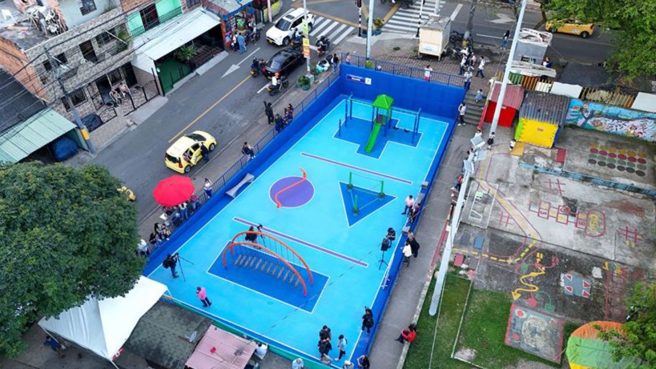 ¡Qué nota! Bello entrega el totalmente renovado Parque Infantil Goretti