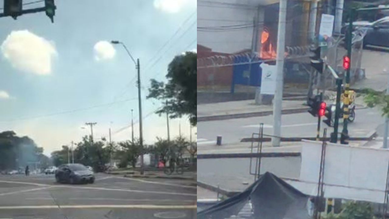 Disturbios en Univalle Cali provocan caos vehicular