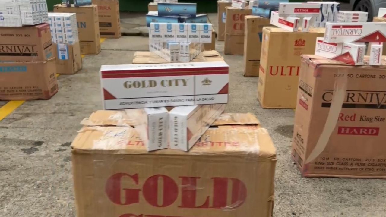 Incautan más de 44 mil cajetillas de cigarrillos que financiaban a 'Los Triana' en Medellín